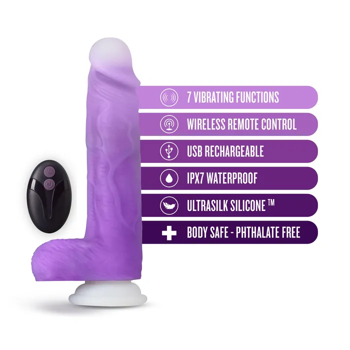 Blush Novelties Anal Neo Elite Encore 8 Inch Vibrating Dildo Purple Blush Novelties Anal Neo Elite Encore 8 Inch Vibrating Dildo Purple