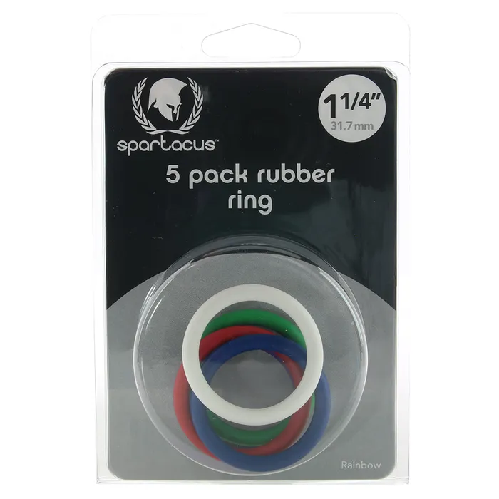 Spartacus Anal Rubber 125 Inch CRing 5 Pack in Rainbow Spartacus Anal Rubber 125 Inch CRing 5 Pack in Rainbow