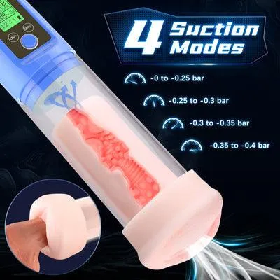 MustHave3 in 1 Penis Enlargement Pump LCD Screen with Pussy Sleeve propinkup Male Sex Toys
