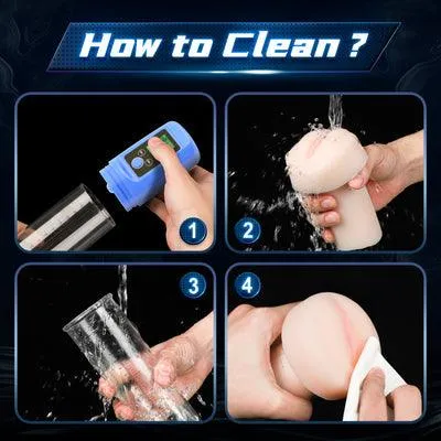 MustHave3 in 1 Penis Enlargement Pump LCD Screen with Pussy Sleeve propinkup Male Sex Toys