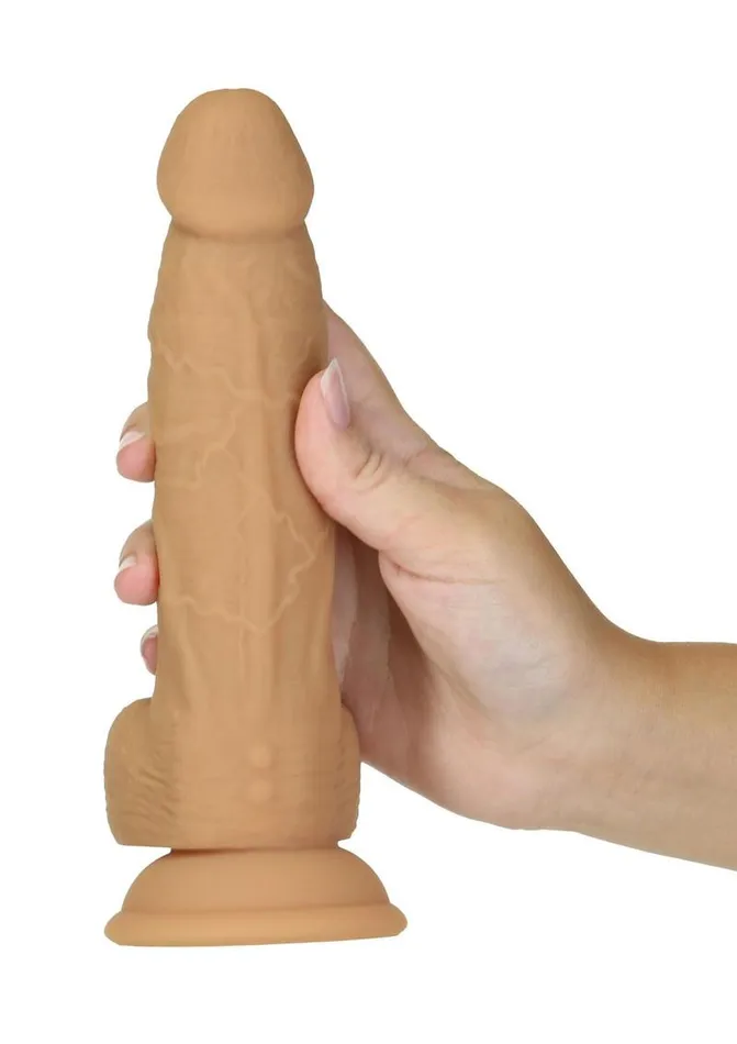 Female Sex Toys Naked Addiction Silicone Rechargeable Vibrating and Rotating Dildo with Remote Control Naked Addiction