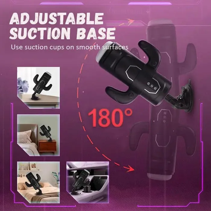 Male Sex Toys Inyarose Electric Handle Retractable Vibrating Masturbation Cup