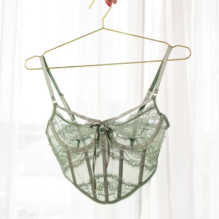 Vibrators Mentionables Lacy Underwire Corset Misty Jade Vibrators Mentionables Lacy Underwire Corset Misty Jade
