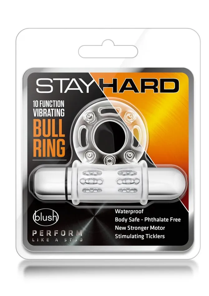 Male Sex Toys Stay Hard Vibrating Mega Bull Cock Ring Stay Hard